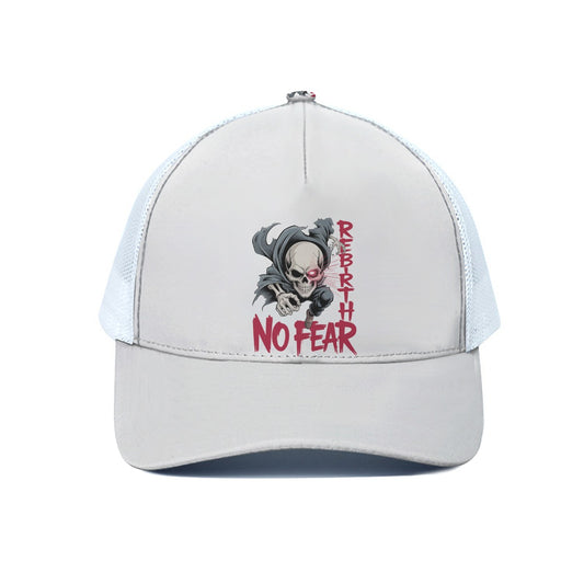 Unisex Skull Trucker Hat with Adjustable Snapback