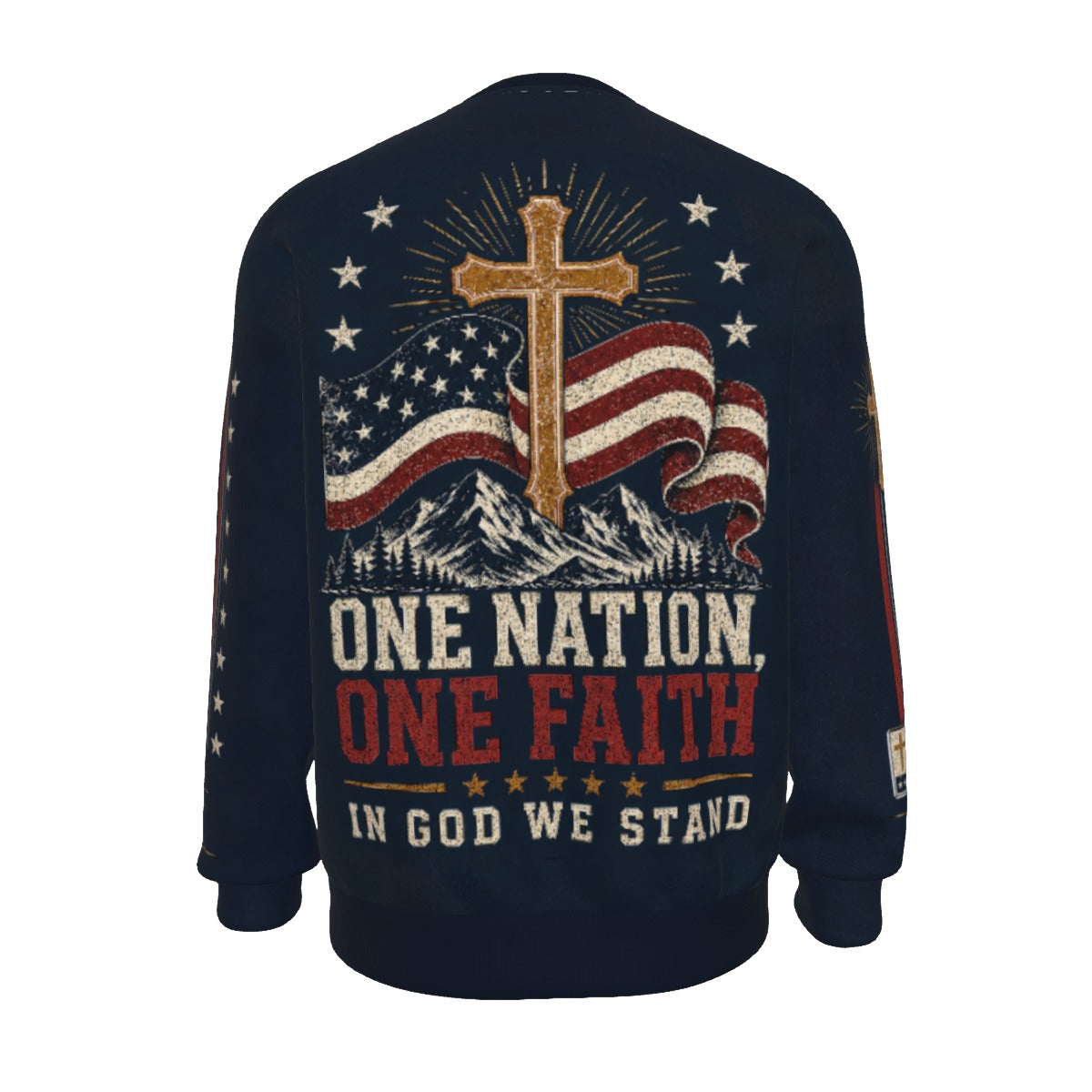 Faith Under God Patriotic Apparel Sweater