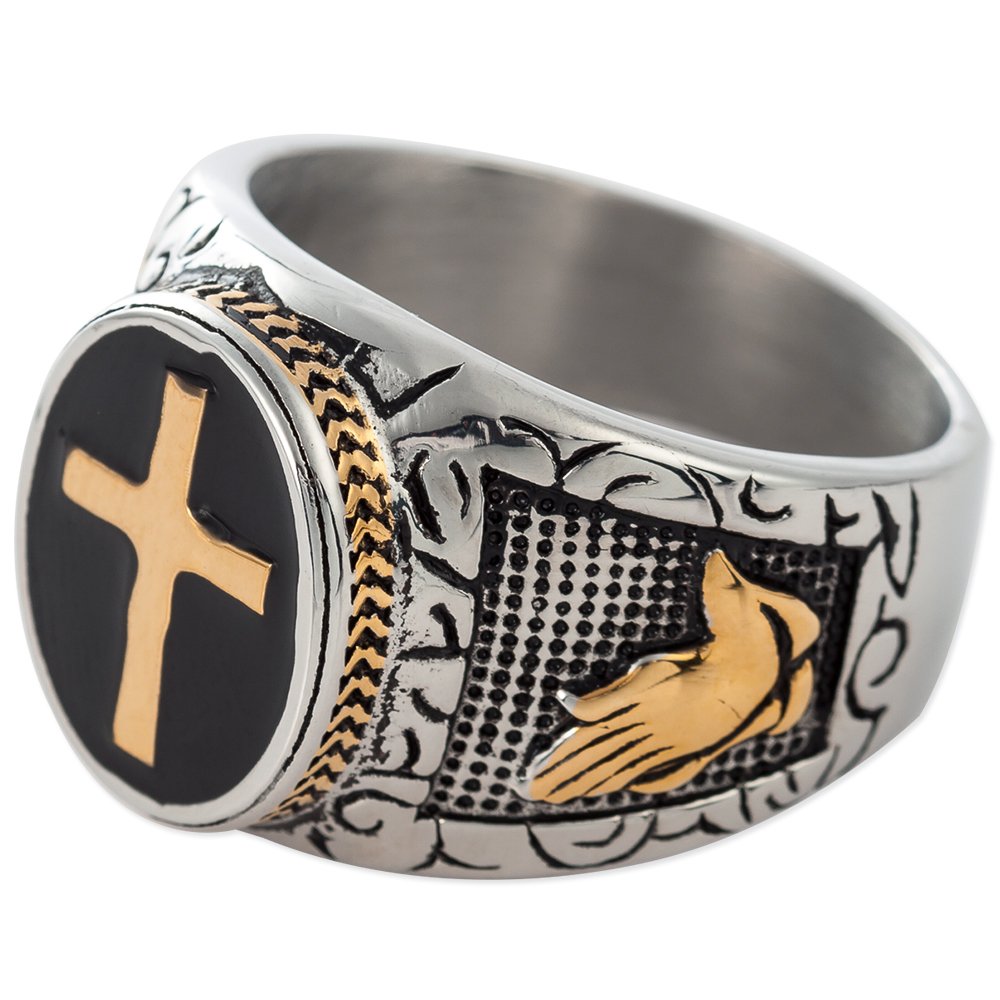 Christian Holy Cross Prayer Ring