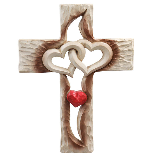 Resin Love Cross Wall Decor