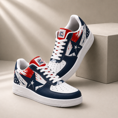 God Bless America Patriotic Men's Air Force Shoes