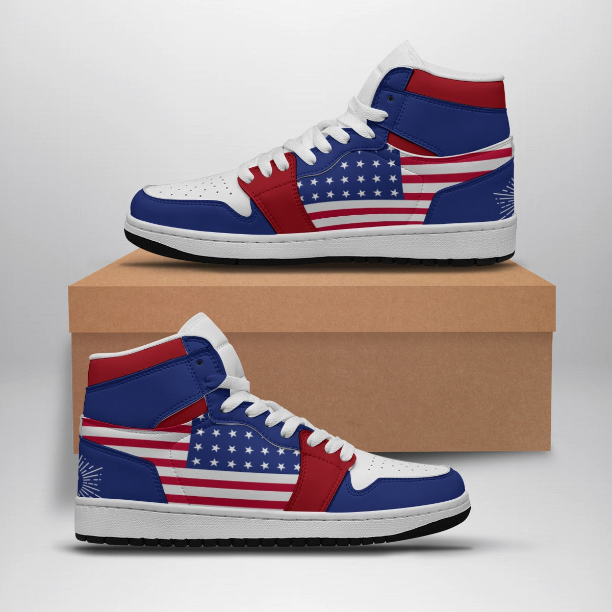 Faith & Liberty Eagle Shoes - Men's Synthetic Leather Stitching Shoes