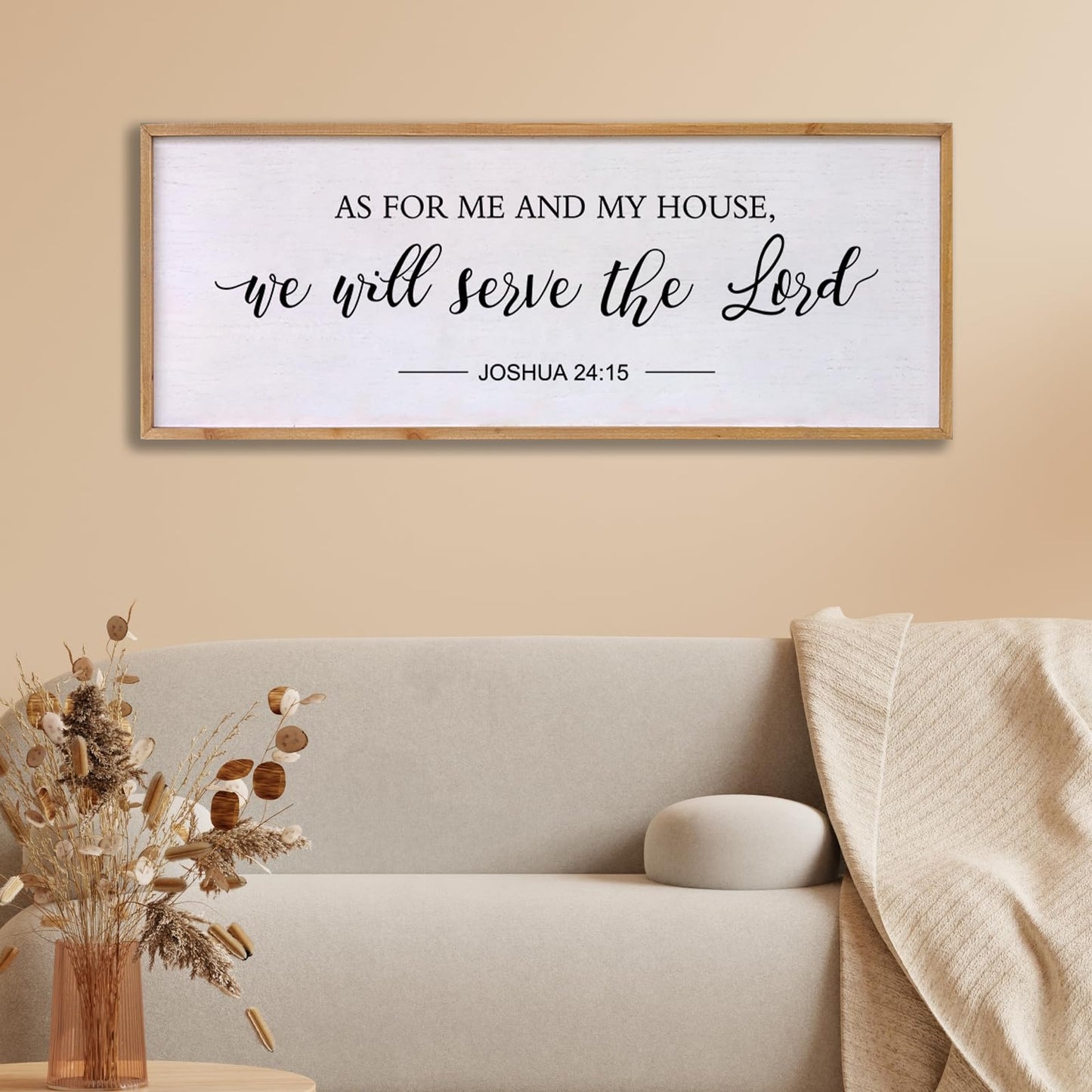 As for Me and My House We Will Serve the Lord Wall Decor