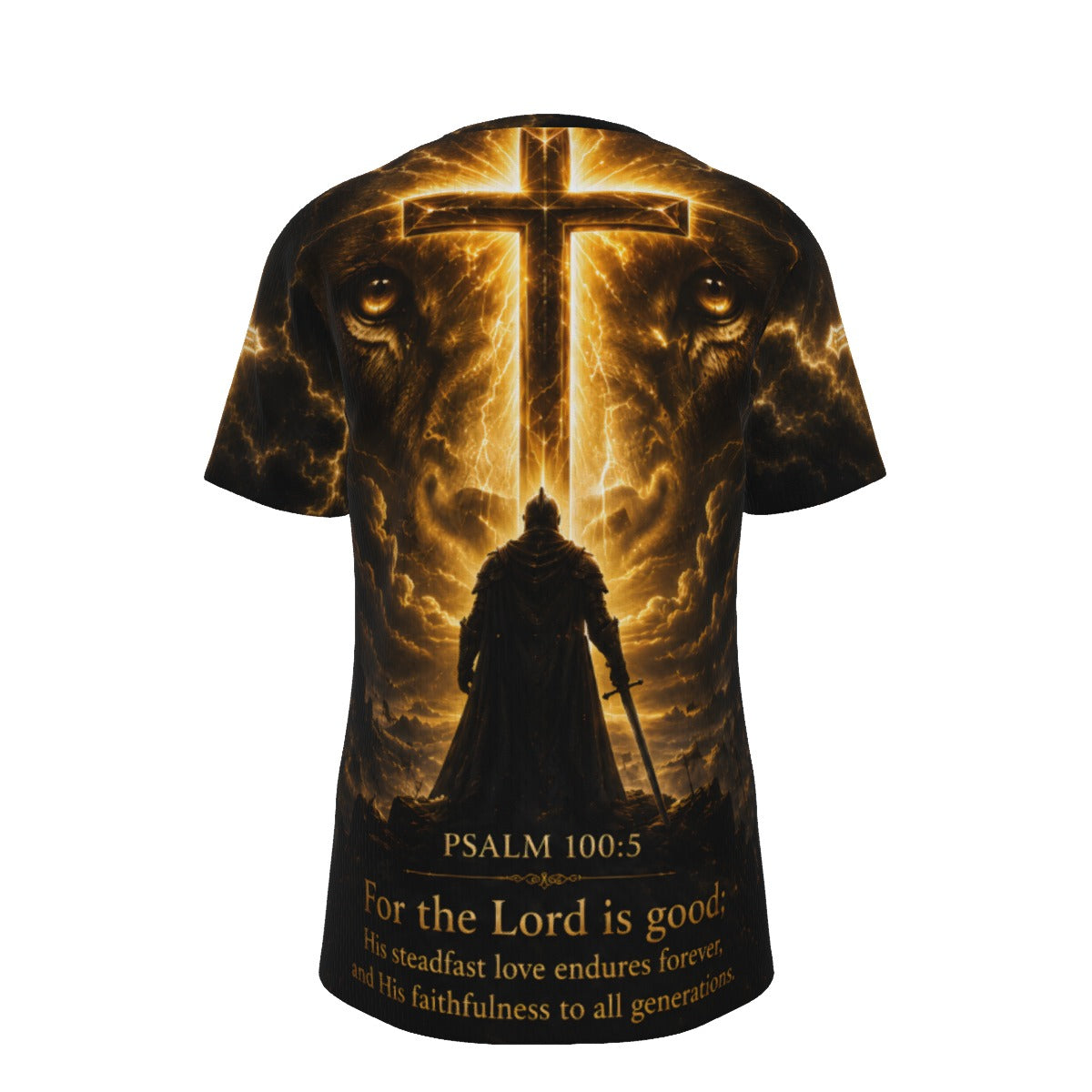God Is Good Psalm 100:5 Christian Warrior Mesh T-Shirt