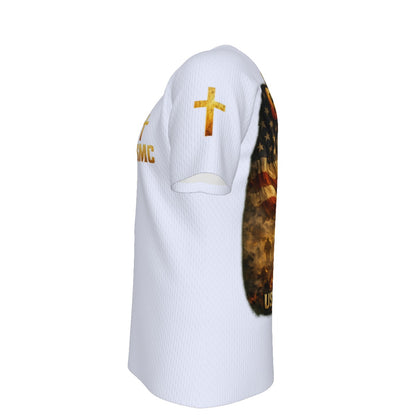 Blood Sweat and Grace USMC Christian Veteran T-Shirt