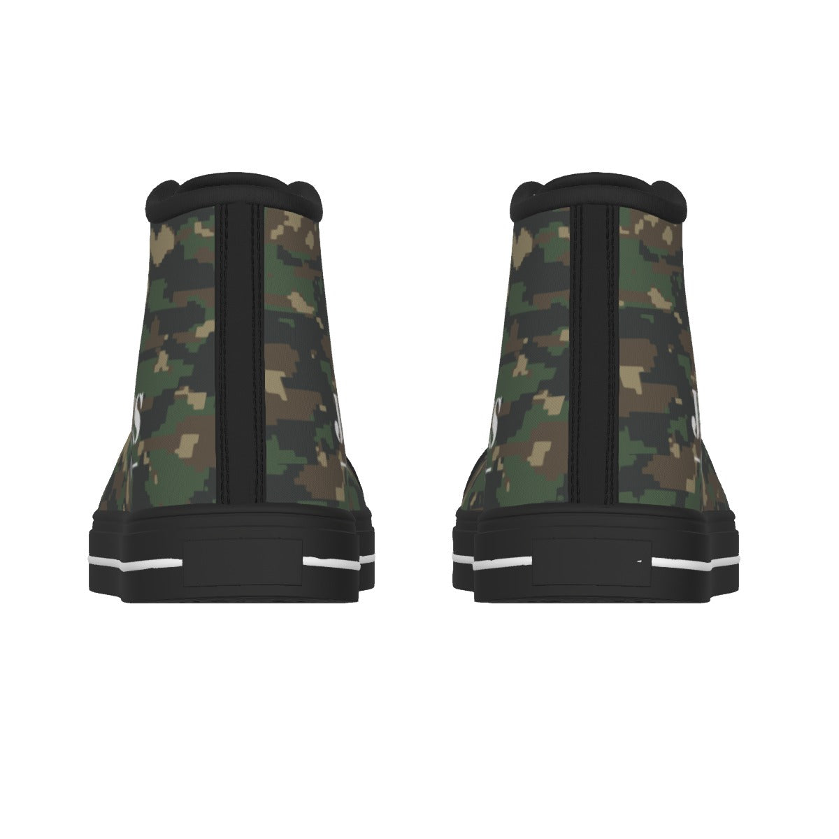 Jesus Love You Camo - Men's Black Sole Canvas Shoes