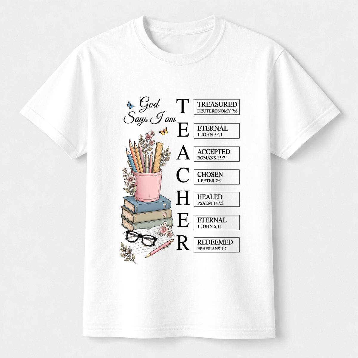 God Says I Am Teacher Shirt