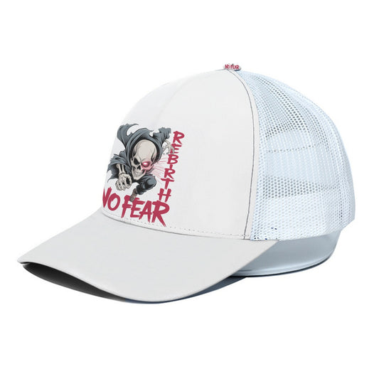 Unisex Skull Trucker Hat with Adjustable Snapback