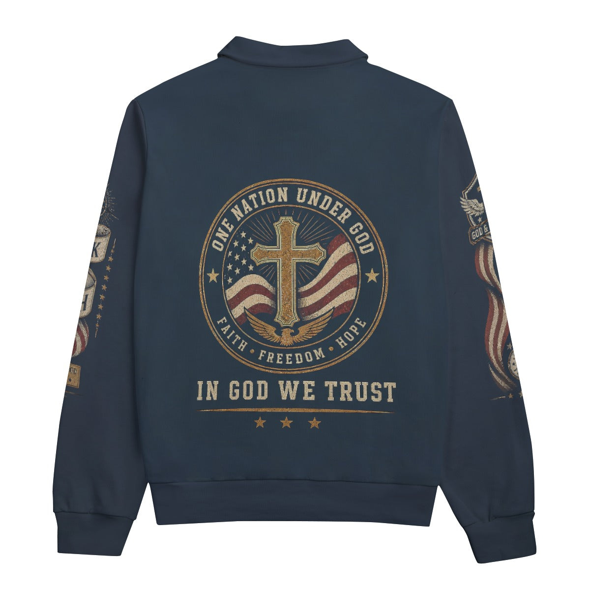 Faith Under God Patriotic Apparel Sweatshirt | 310GSM Cotton