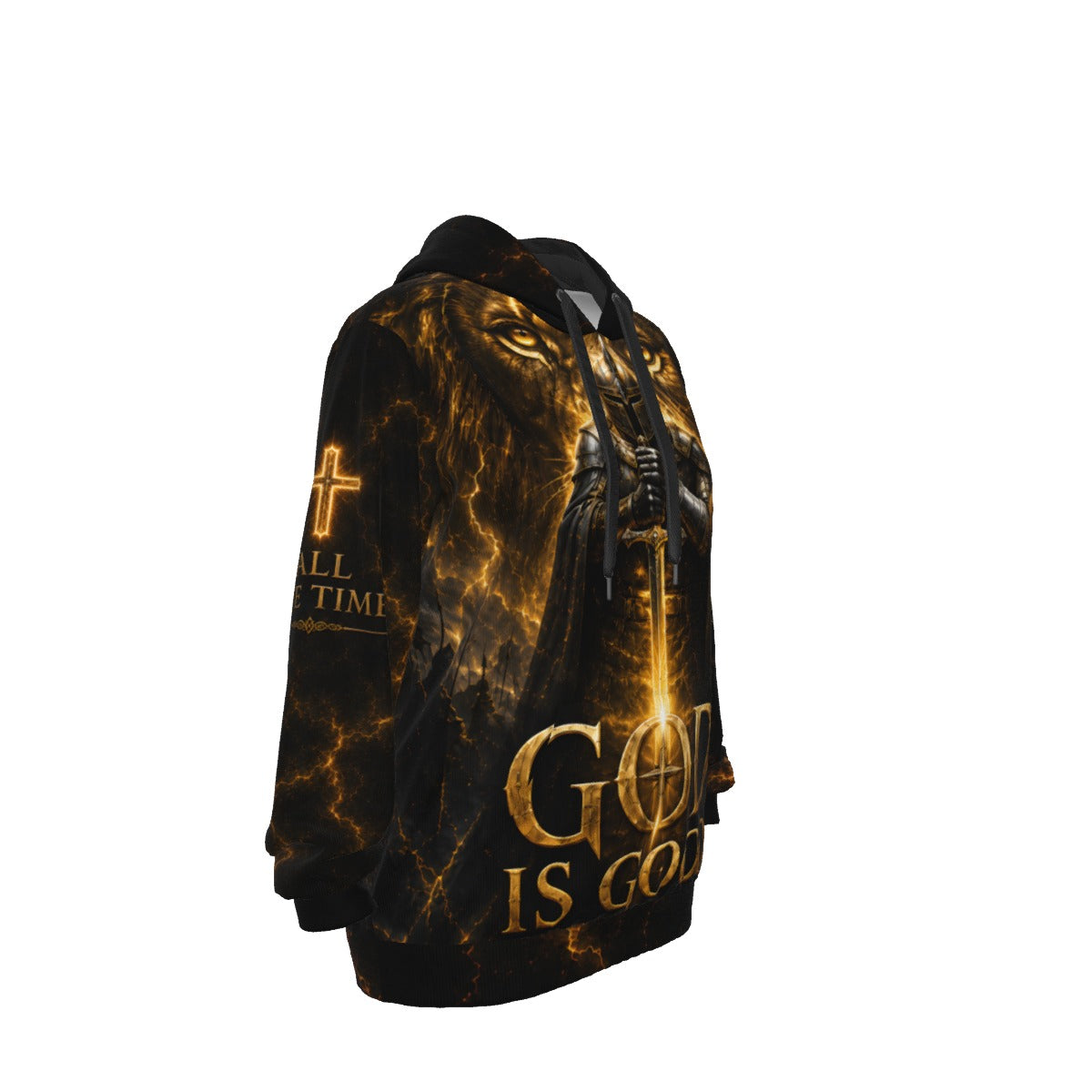 God Is Good Psalm 100:5 Christian Warrior Cotton Hoodie