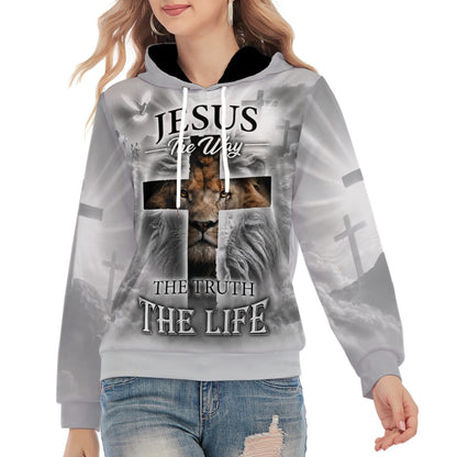 Jesus The Way The Truth The Life Lion Christian Hoodie
