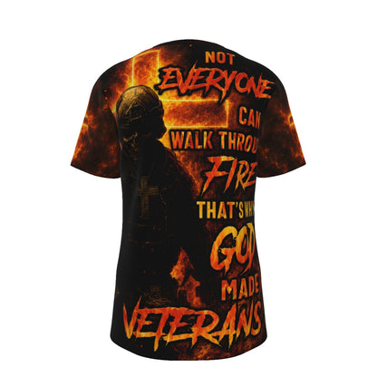 Not Everyone Can Walk Through Fire Christian Veteran T-Shirt