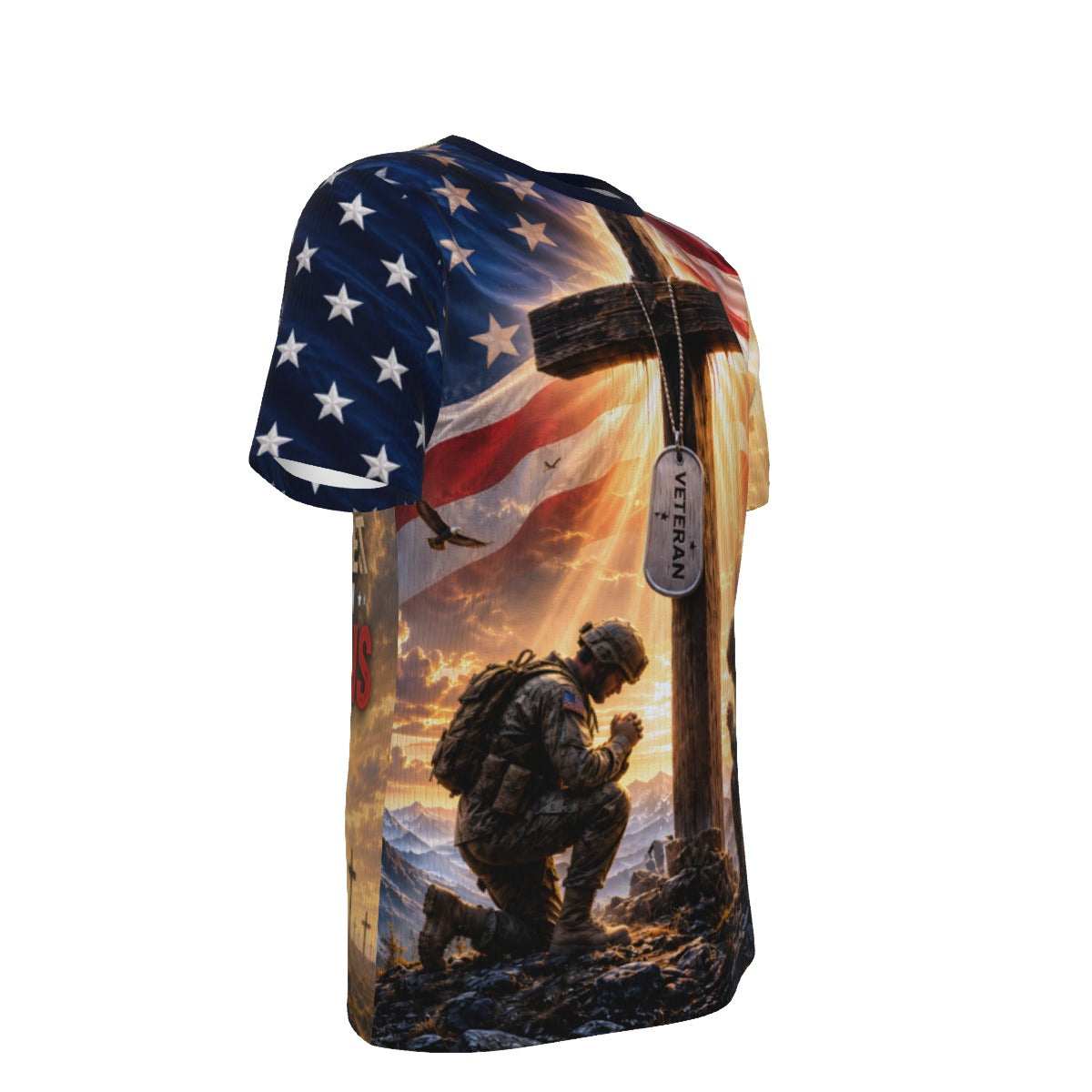 God Chose the Strongest Veterans Memorial T-Shirt