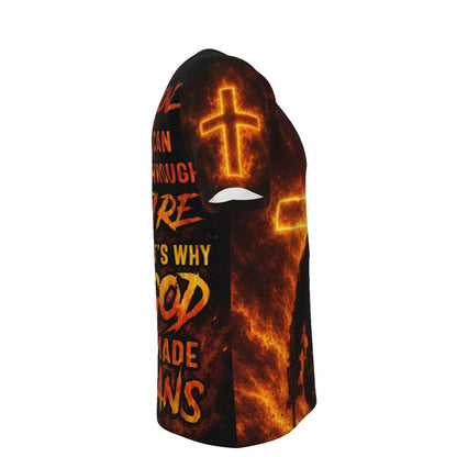 Not Everyone Can Walk Through Fire Christian Veteran T-Shirt