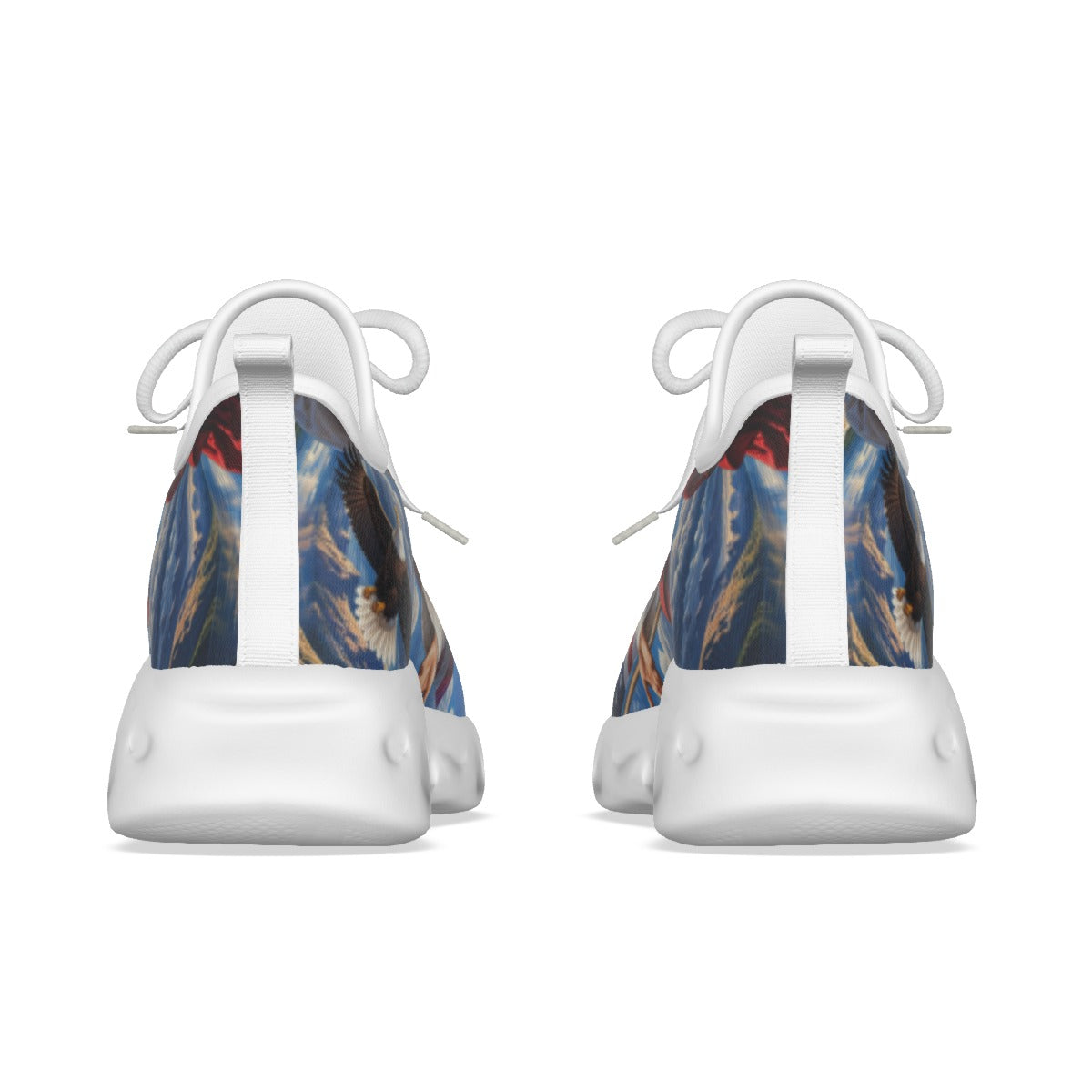 Christian American Jesus Sneakers – One Nation Under God Patriotic Athletic Shoes for Men