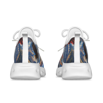 Christian American Jesus Sneakers – One Nation Under God Patriotic Athletic Shoes for Men
