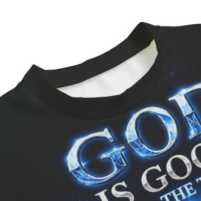 God Is Good All The Time Lion of Judah Christian Blue Sweatshirt