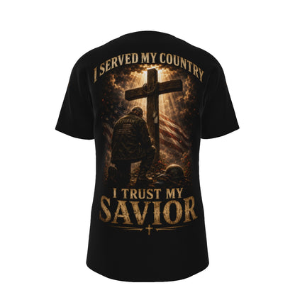 I Served My Country I Trust My Savior Christian Veteran T-Shirt