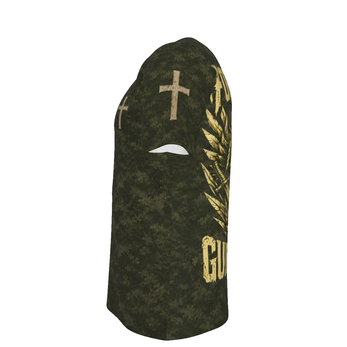 Forged by Duty Guided by God Christian Veteran Camo T-Shirt