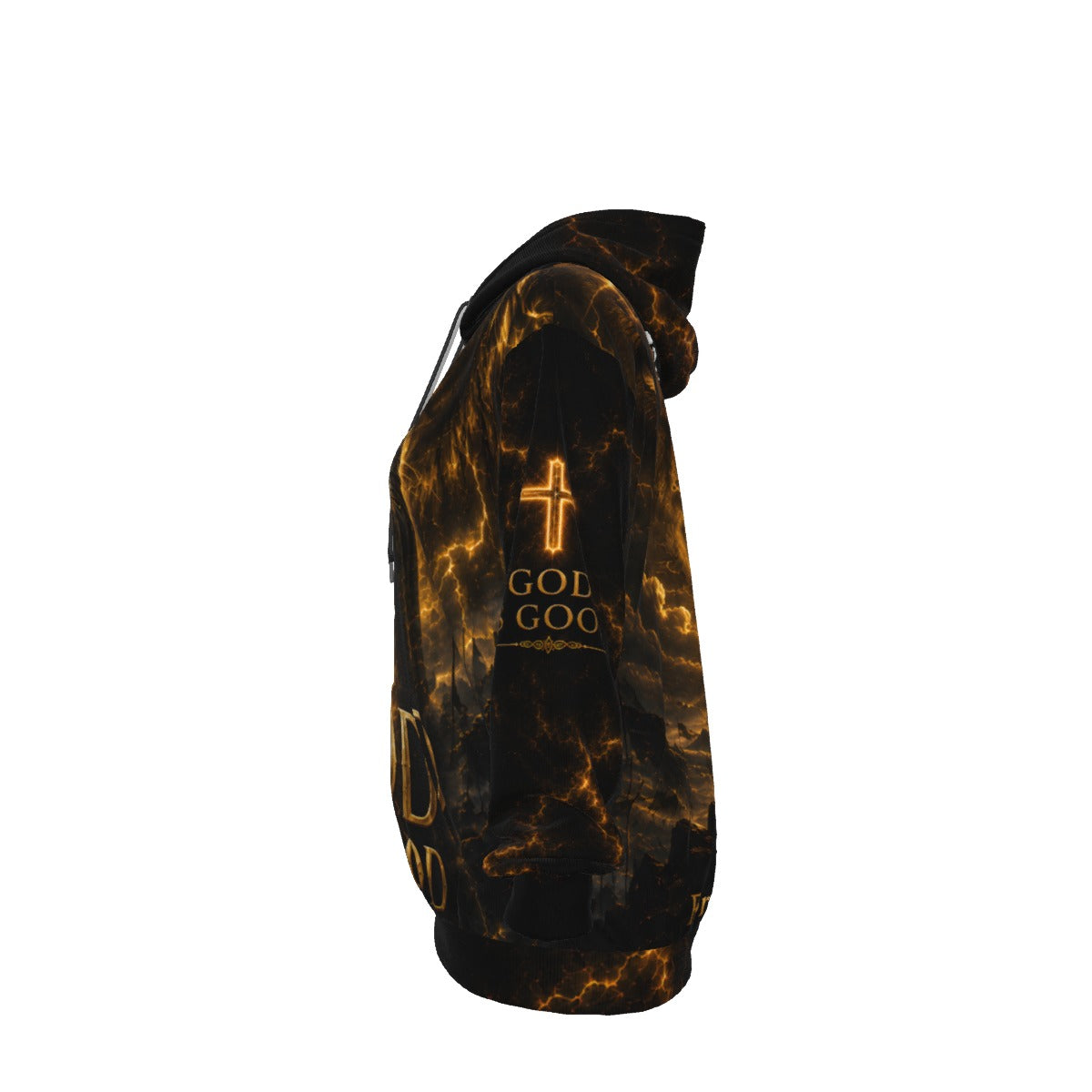 God Is Good Psalm 100:5 Christian Warrior Cotton Hoodie
