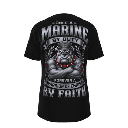 Once a Marine Forever a Warrior of Christ T-Shirt