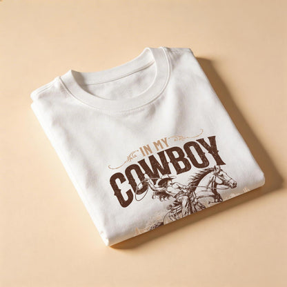 DailyFits In My Cowboy Romance Era Shirt, Vintage Western Cowgirl Graphic Tee, Cowboy Romance Tshirt