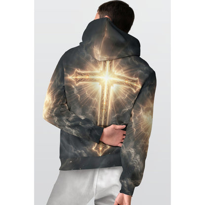 Lion Faith Cross Hoodie