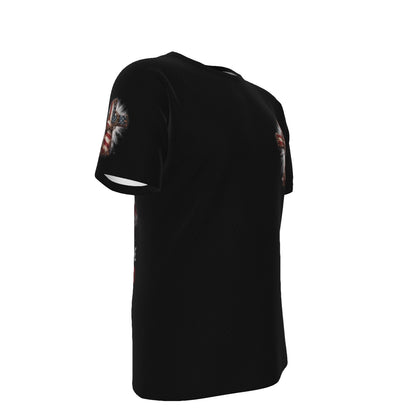 Stand for the Flag Kneel for the Cross Christian Veteran T-Shirt
