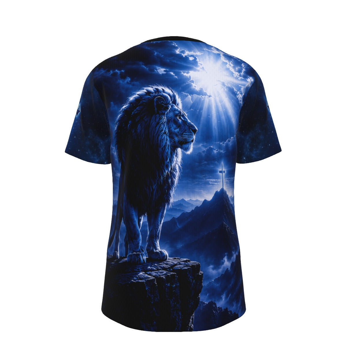 God Is Good All The Time- Lion of Judah Christian Blue T-Shirt