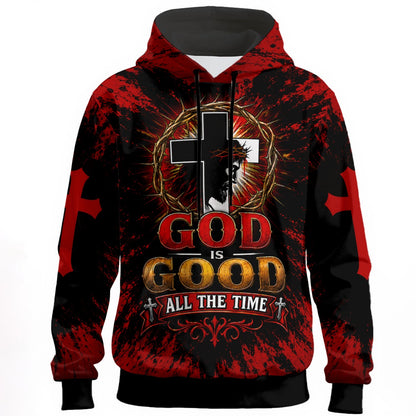God Is Good All The Time Christian-Crown of Thorns Hoodie
