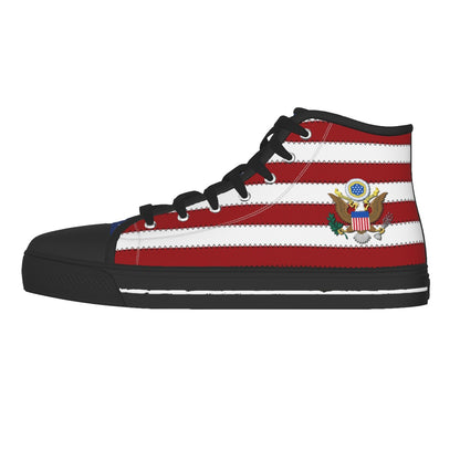 Faith & Liberty Eagle Shoes - Men's Black Sole Canvas Shoes