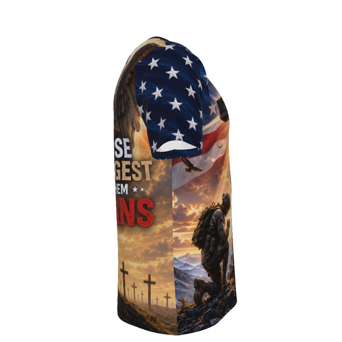 God Chose the Strongest Veterans Memorial T-Shirt