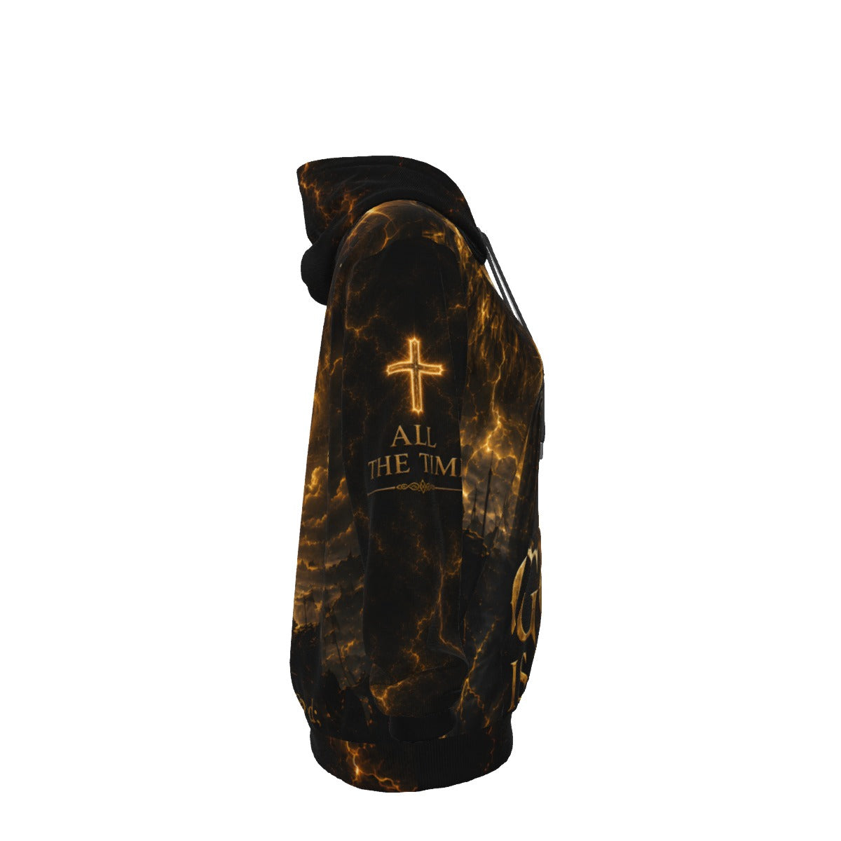 God Is Good Psalm 100:5 Christian Warrior Cotton Hoodie
