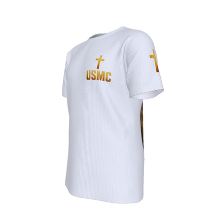 Blood Sweat and Grace USMC Christian Veteran T-Shirt