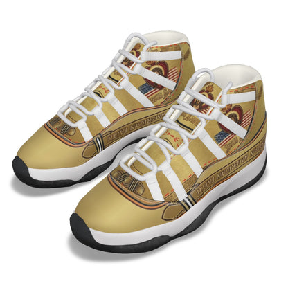 Christian Patriotic Sneakers | Jesus Faith Athletic Shoes | America 250 World Cup 2026