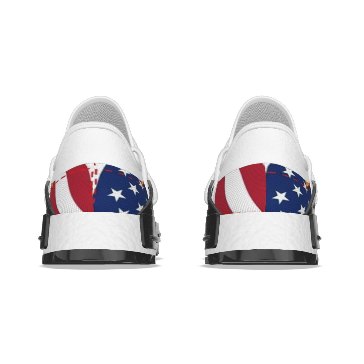 Christian Jesus Athletic Sneakers – Patriotic American Flag Faith Shoes for Men