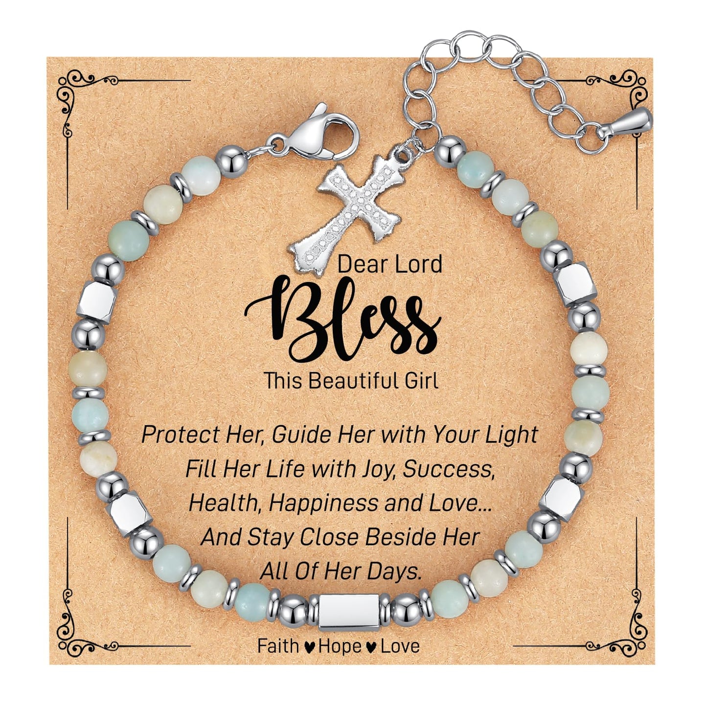 Baptism Cross Bracelet for Girls