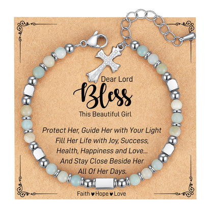 Baptism Cross Bracelet for Girls
