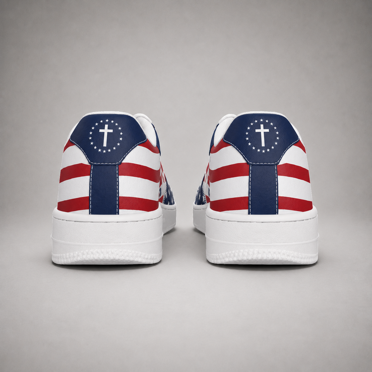God Bless America Christian Men's Air Force Shoes