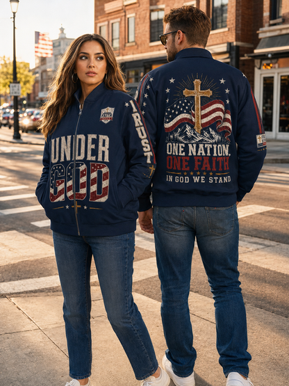 Faith Under God Patriotic Apparel Jacket