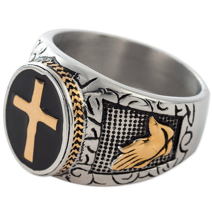 Christian Holy Cross Prayer Ring