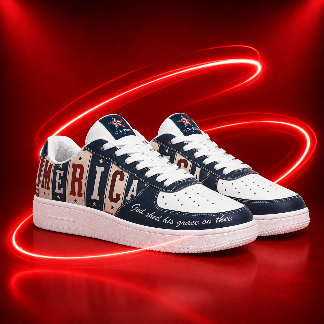 America 250th Anniversary Men's Air Force Shoes