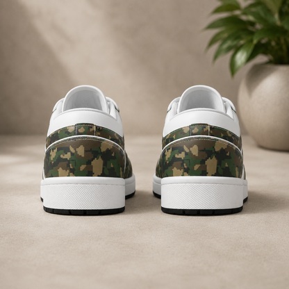 Jesus Love You Camo - Men's Low State Leather Stitching Shoes