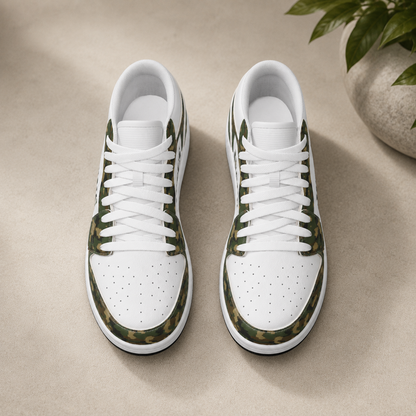 Jesus Love You Camo - Men's Low State Leather Stitching Shoes
