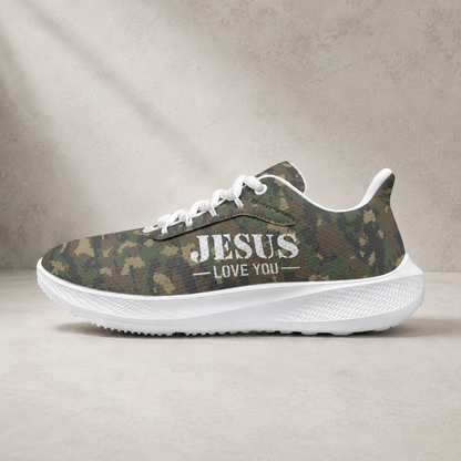 Jesus Love You Camo - Men's Road Running Shoes