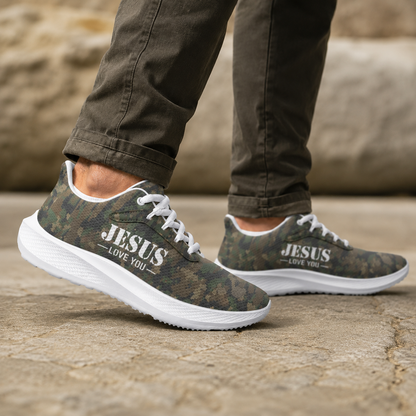 Jesus Love You Camo - Men's Road Running Shoes