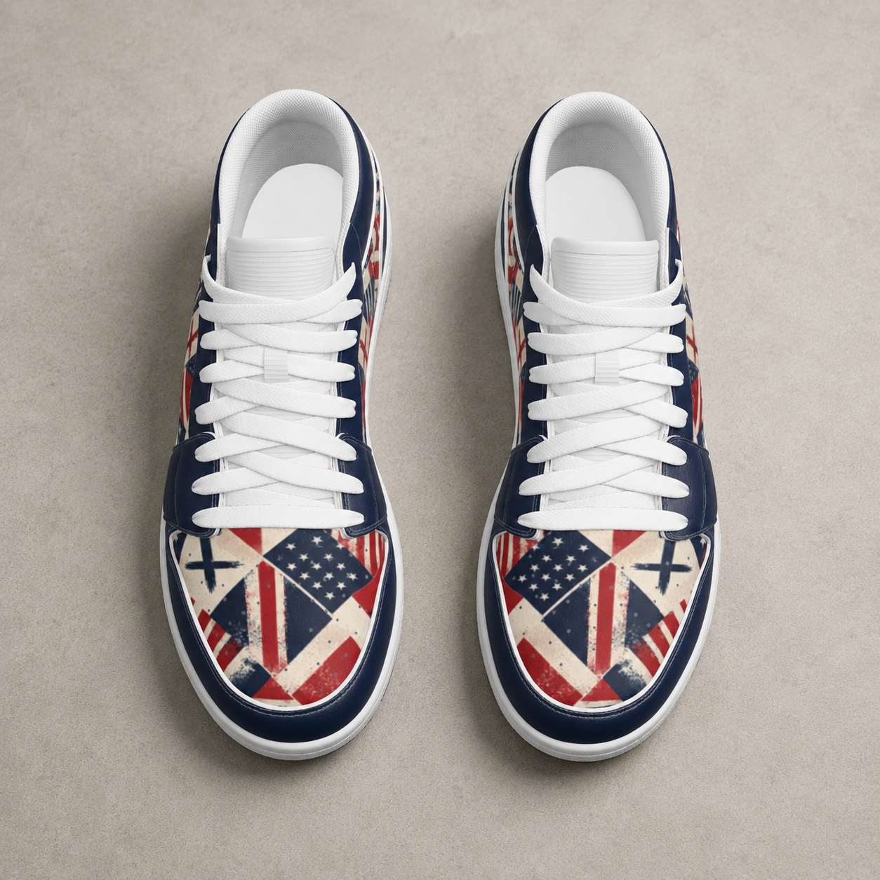 Faith Freedom - Men's Low State Leather Stitching Shoes