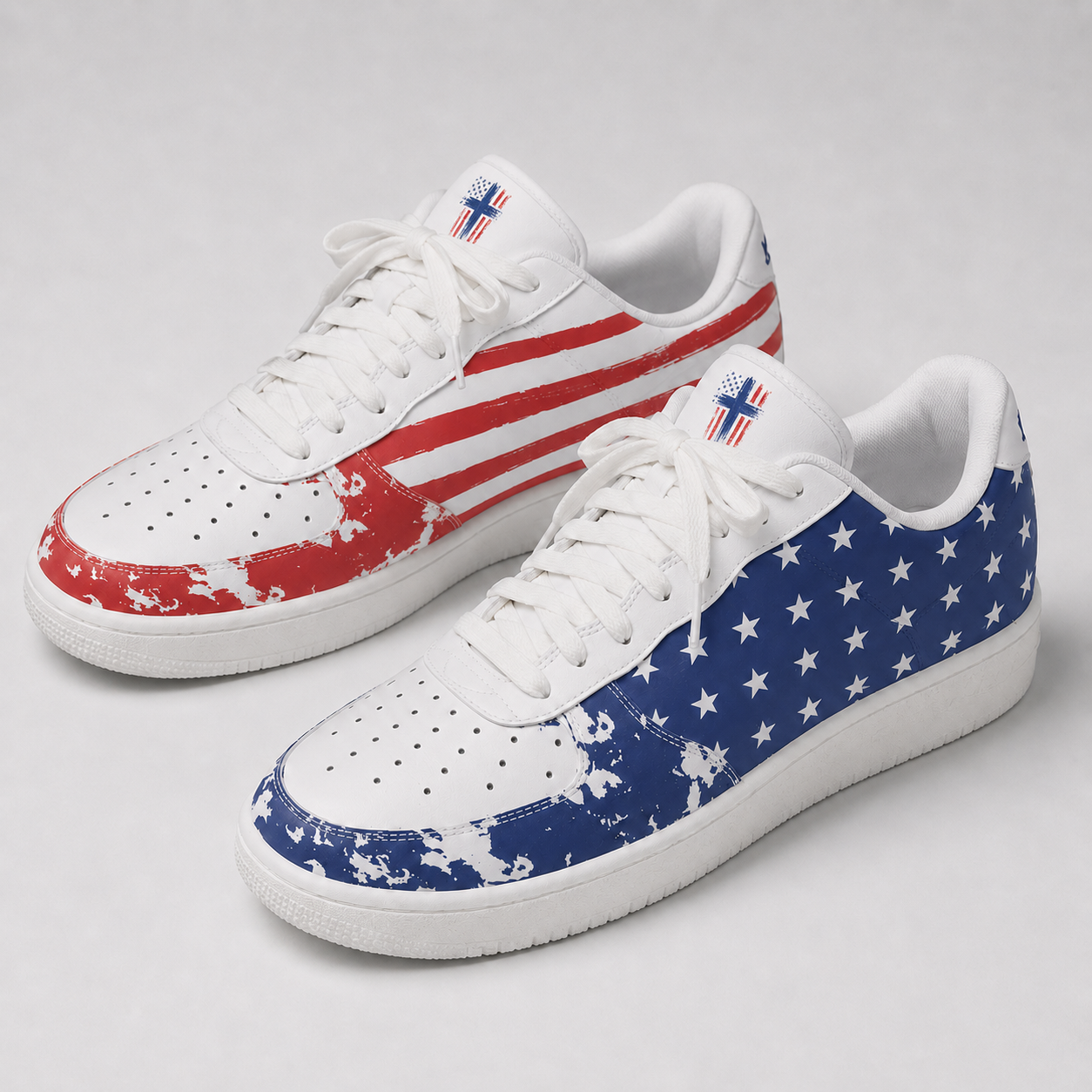 Christian Patriotic Jesus Saves Men's Air Force Shoes