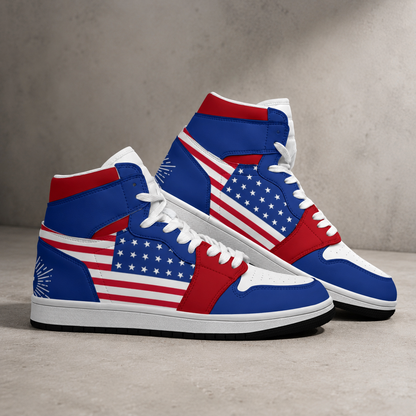 Faith & Liberty Eagle Shoes - Men's Synthetic Leather Stitching Shoes
