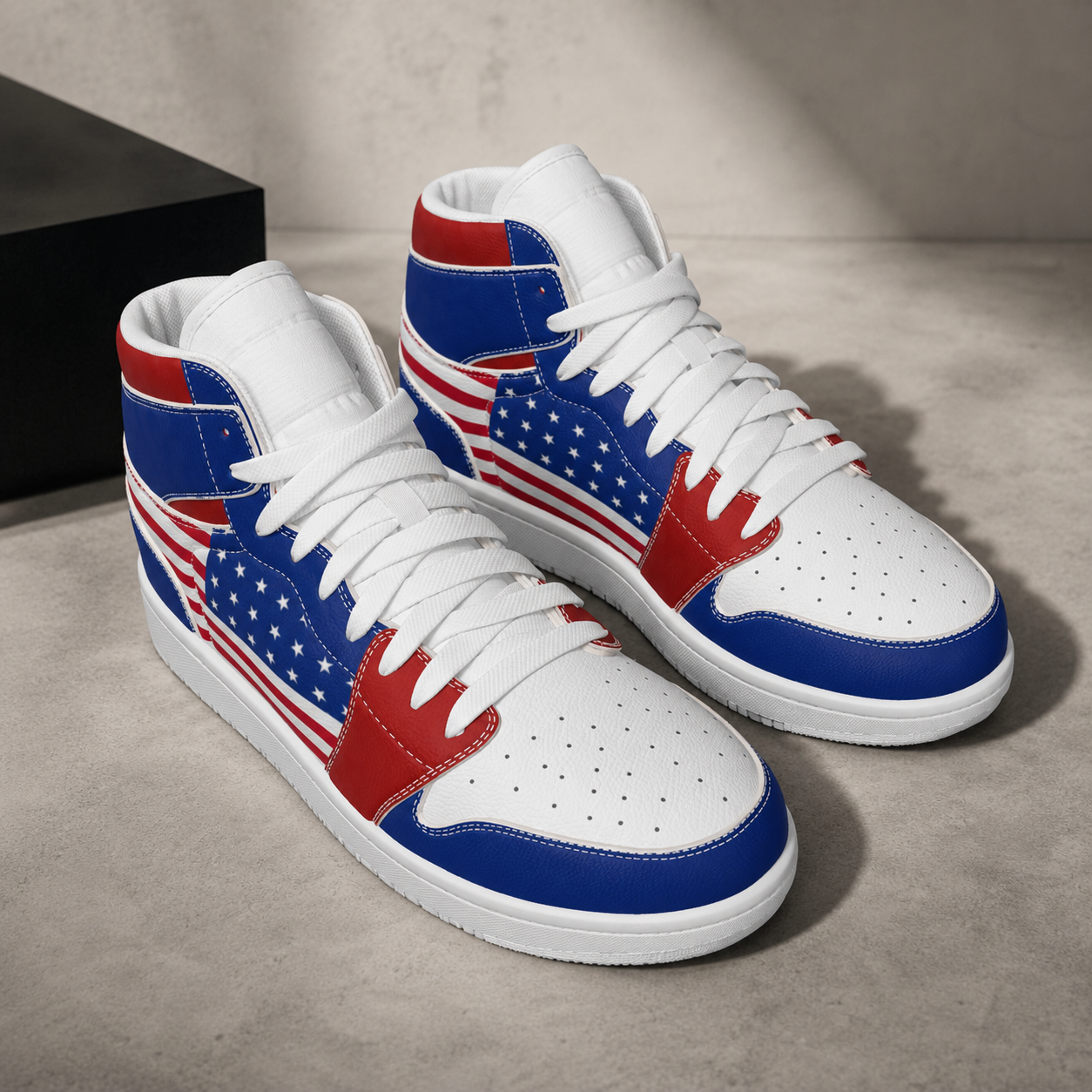 Faith & Liberty Eagle Shoes - Men's Synthetic Leather Stitching Shoes
